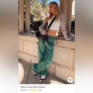 BRAND NEW Lioness Green Pants Size 6